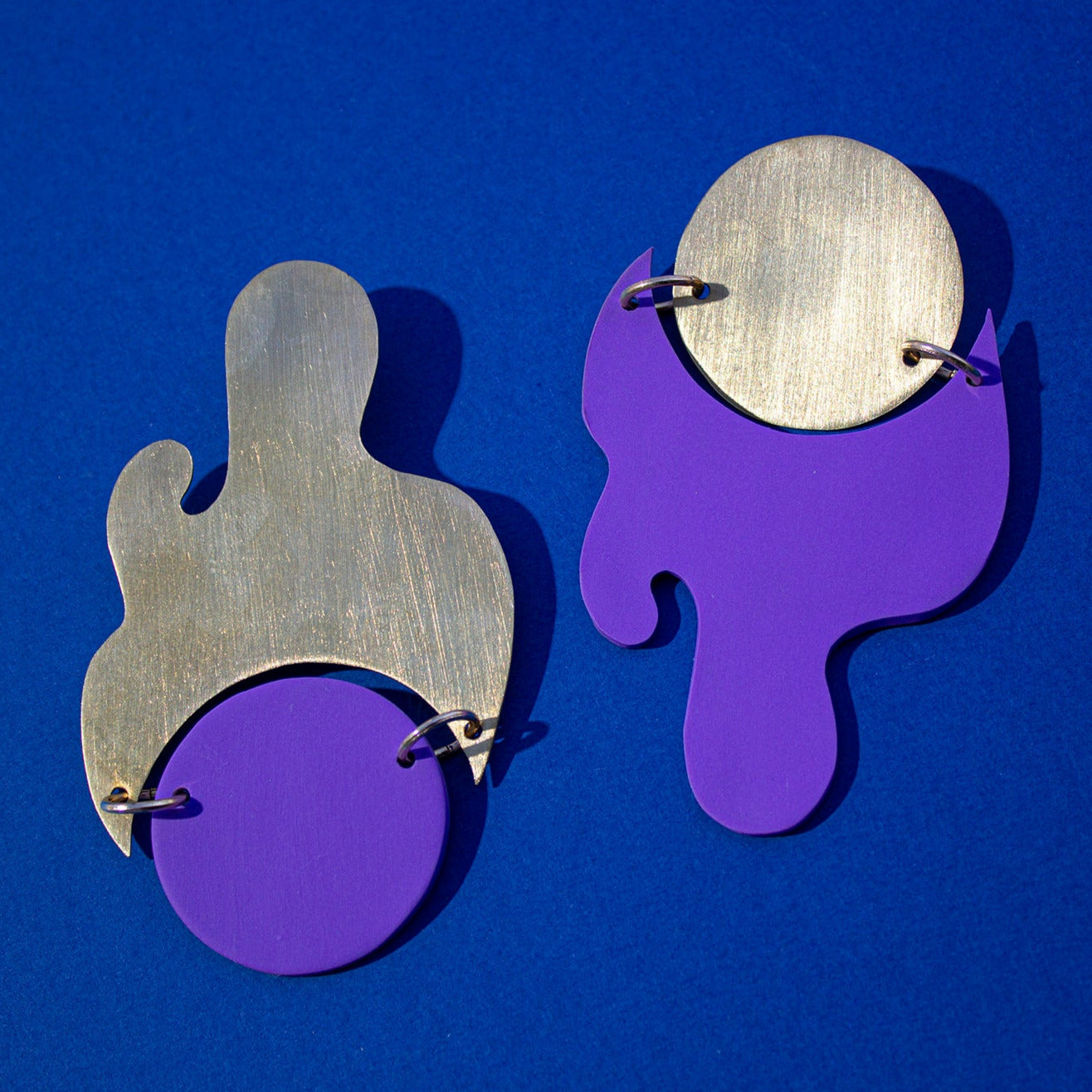 Brass Color Wave I- Purple and Brass