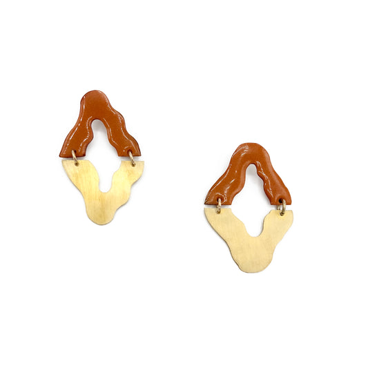 Brass + Resin Wave- Uneven