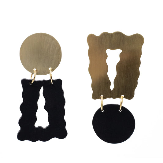 Brass Color Wave I- Black