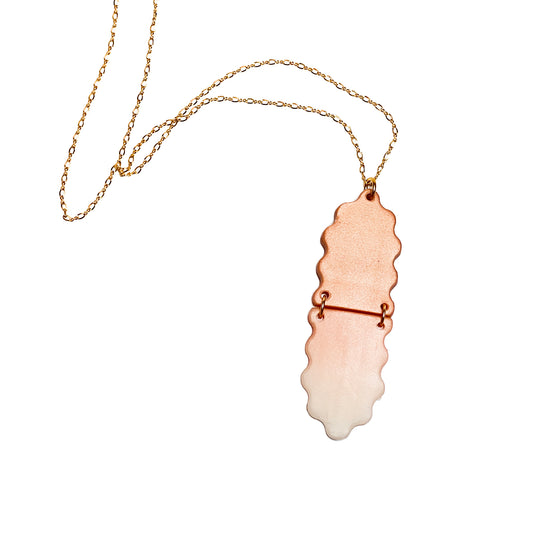 Éclat Rosé- Wave Necklace