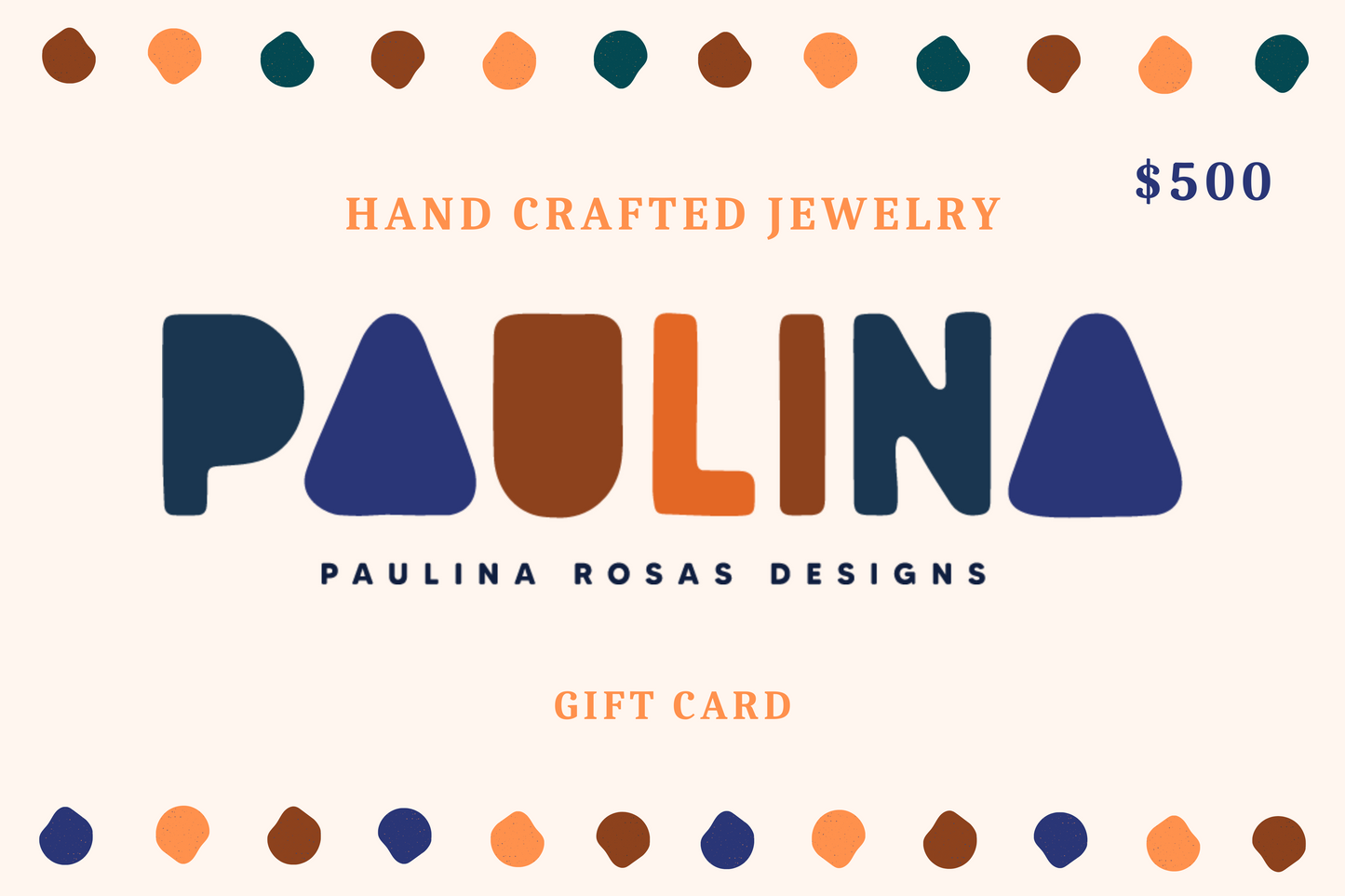 Paulina Rosas Gift Card