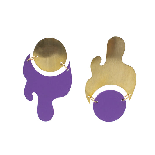 Brass Color Wave I- Purple and Brass